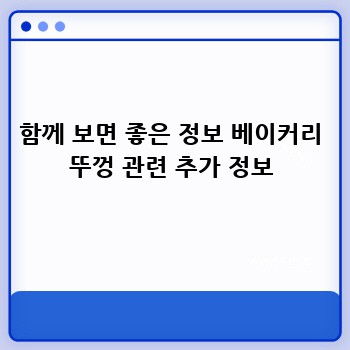 함께 보면 좋은 정보 베이커리 뚜껑 관련 추가 정보