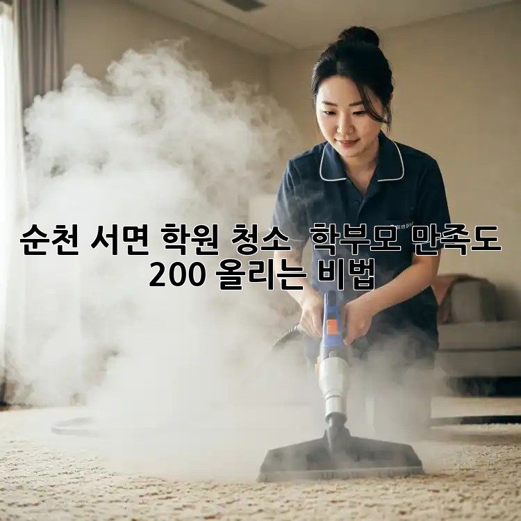 순천 서면 학원 청소 ✨ 학부모 만족도 200% 올리는 비법! 💯