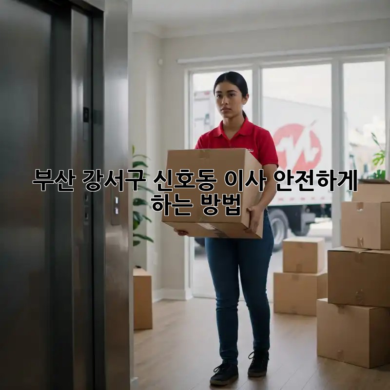 부산 강서구 신호동 이사, 안전하게 하는 방법