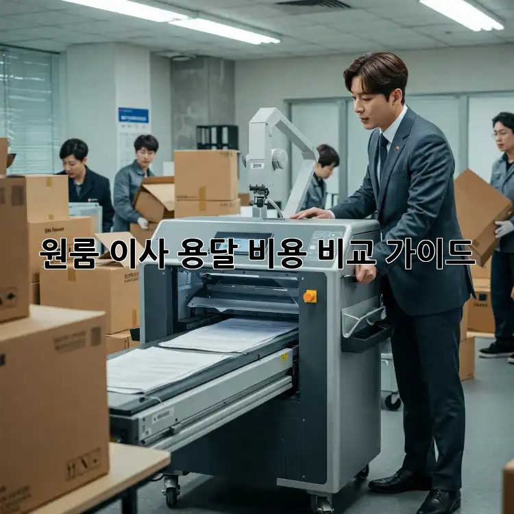 원룸 이사, 용달 비용 비교 가이드