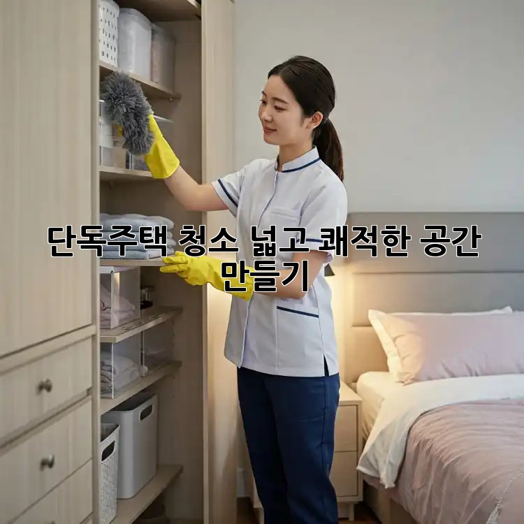 단독주택 청소: 넓고 쾌적한 공간 만들기