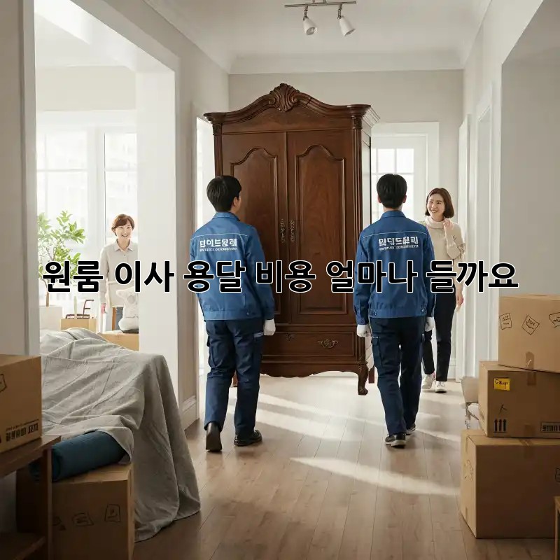 원룸 이사, 용달 비용 얼마나 들까요?