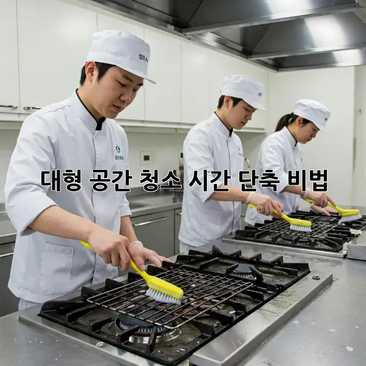 대형 공간 청소 시간 단축 비법!