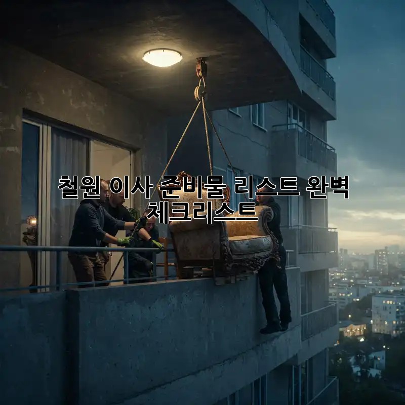철원 이사 준비물 리스트: 완벽 체크리스트!
