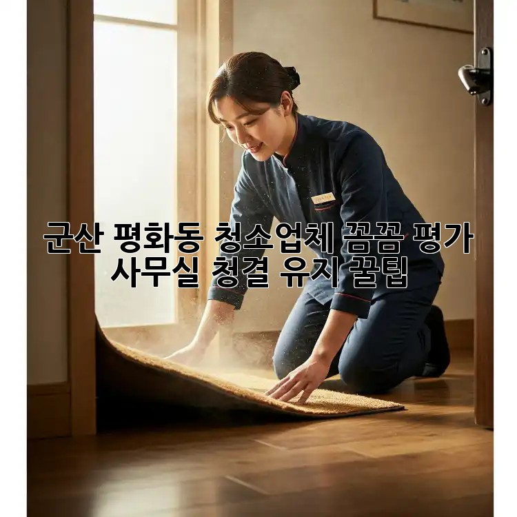 군산 평화동 청소업체 꼼꼼 평가! ✨ 사무실 청결 유지 꿀팁