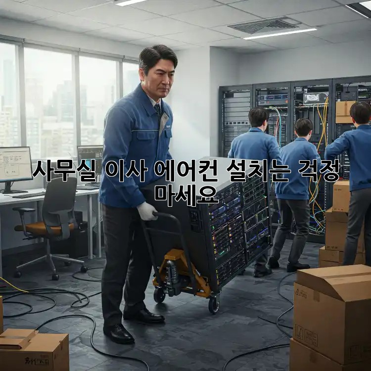 사무실 이사? 에어컨 설치는 걱정 마세요!