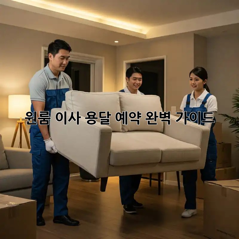 원룸 이사, 용달 예약 완벽 가이드!